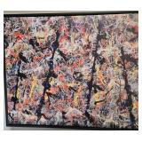 Jackson Pollock BLUE POLES Number 11 Canvas Screen-Print Reproduction