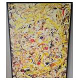 Jackson Pollock "Shimmering Substance" Canvas Reproduction - 1946