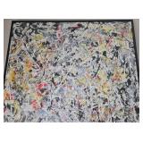 Jackson Pollock WHITE LIGHT Canvas Screen Print Reproduction - 1954