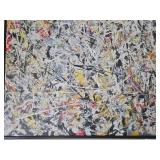 Jackson Pollock WHITE LIGHT Canvas Screen Print Reproduction - 1954