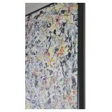 Jackson Pollock WHITE LIGHT Canvas Screen Print Reproduction - 1954