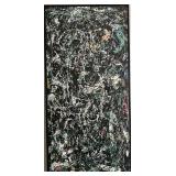 Jackson Pollock Full Fathom Five 1947 - Screen Print on Canvas Framed
