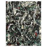 Jackson Pollock Full Fathom Five 1947 - Screen Print on Canvas Framed