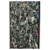 Jackson Pollock Full Fathom Five 1947 - Screen Print on Canvas Framed