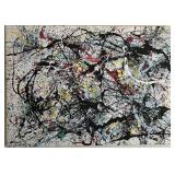 Jackson Pollock Framed Screen Print Reproduction - Edition 34, 1949, 47x33 in.