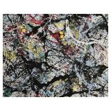 Jackson Pollock Framed Screen Print Reproduction - Edition 34, 1949, 47x33 in.
