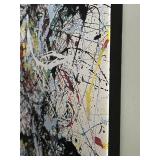 Jackson Pollock Framed Screen Print Reproduction - Edition 34, 1949, 47x33 in.