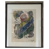 Marc Chagall Star of David History of the Exodus Lithograph - 75/500, Finley Framed, 32x38