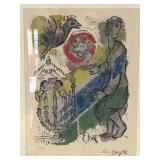 Marc Chagall Star of David History of the Exodus Lithograph - 75/500, Finley Framed, 32x38