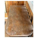 Vintage MCM Triple-Sided Book Holder Display Table - 39 x 17 x 29.5 in - Needs Refinishing