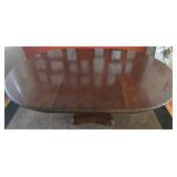Bernhardt Round Dining Table Pedestal - Carved Edge, Model 340-272
