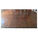 Bernhardt Round Dining Table Pedestal - Carved Edge, Model 340-272