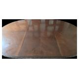 Bernhardt Round Dining Table Pedestal - Carved Edge, Model 340-272