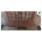 Bernhardt Round Dining Table Pedestal - Carved Edge, Model 340-272