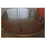 Bernhardt Round Dining Table Pedestal - Carved Edge, Model 340-272