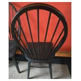 Set of 6 Broyhill Heirlooms Windsor Side Chairs - Antique Black