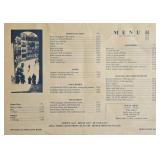 6 Framed Restaurant Menus - Mixed Venues Collection