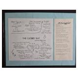 9 Restaurant Menus - Framed Wall Decor in Black Frames
