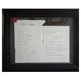 9 Restaurant Menus - Framed Wall Decor in Black Frames