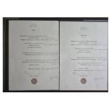 9 Restaurant Menus - Framed Wall Decor in Black Frames