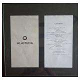 9 Restaurant Menus - Framed Wall Decor in Black Frames