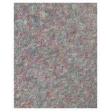 Black Border Multicolor Center 101" x 101" Rug