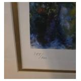 Marc Chagall - Les Mariés sur Fond de la Tour Eiffel Signed Limited Edition Print 185/500