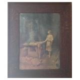 Christ in the Workshop - Print of Painting by Sister Memoria Gaspard