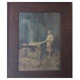 Christ in the Workshop - Print of Painting by Sister Memoria Gaspard