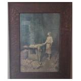 Christ in the Workshop - Print of Painting by Sister Memoria Gaspard
