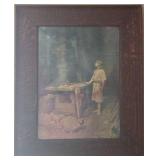 Christ in the Workshop - Print of Painting by Sister Memoria Gaspard