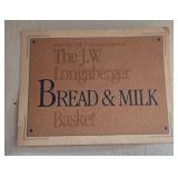 Longaberger Bread & Milk Basket - JW Collection 1987 Edition