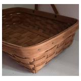 Longaberger Medium Gathering Basket with Handles - Handwoven USA