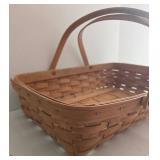 Longaberger Medium Gathering Basket with Handles - Handwoven USA