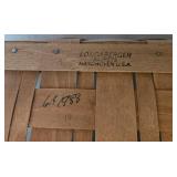 Longaberger Medium Gathering Basket with Handles - Handwoven USA