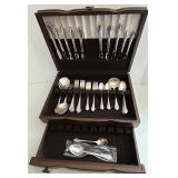 Oneida Enchantment Silverplate 47-Piece Set for 8 with Serving Pieces