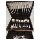 Oneida Enchantment Silverplate 47-Piece Set for 8 with Serving Pieces
