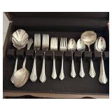 Oneida Enchantment Silverplate 47-Piece Set for 8 with Serving Pieces