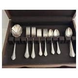 Oneida Enchantment Silverplate 47-Piece Set for 8 with Serving Pieces