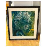 Marc Chagall Evening Enchantment - Framed & Matted, 27 x 37 in