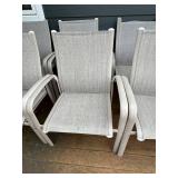 Telescope Casual Soho Sling Fabric Aluminum Chairs (Lot of 8)