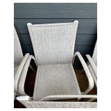 Telescope Casual Soho Sling Fabric Aluminum Chairs (Lot of 8)