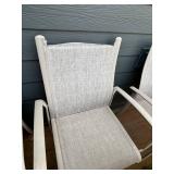 Telescope Casual Soho Sling Fabric Aluminum Chairs (Lot of 8)