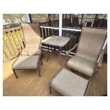 Elbertex Glen Raven Patio 12-Piece Dining Set - 80in Oval Stone-Top Table & 6 Chairs