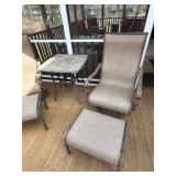Elbertex Glen Raven Patio 12-Piece Dining Set - 80in Oval Stone-Top Table & 6 Chairs
