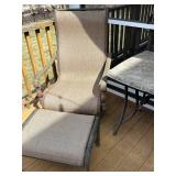 Elbertex Glen Raven Patio 12-Piece Dining Set - 80in Oval Stone-Top Table & 6 Chairs