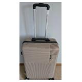 Benzi Tan Hard-Side Suitcase - 15 x 22 in - 4-Wheel Spinner Luggage