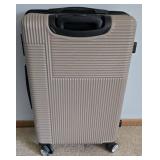Benzi Tan Hard-Side Suitcase - 15 x 22 in - 4-Wheel Spinner Luggage