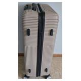 Benzi Tan Hard-Side Suitcase - 15 x 22 in - 4-Wheel Spinner Luggage