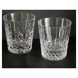 Waterford Crystal Lowball Glasses - Set of 4, Assorted Cut Patterns